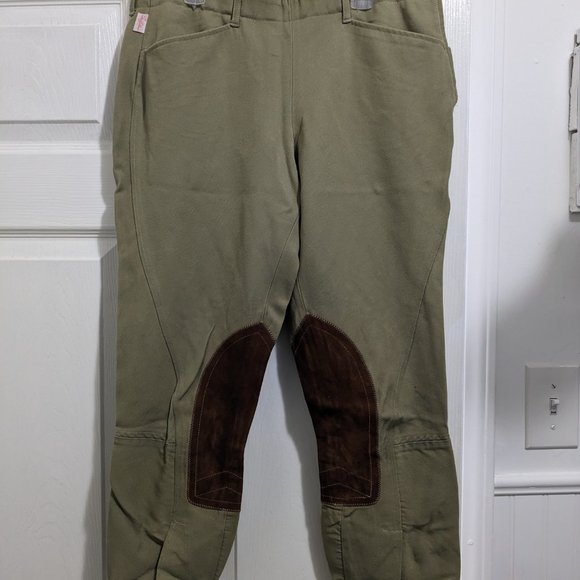 Worn once! Tailored Sportsman side-zip show breeches, sz 32 $14 - Picture 2 of 6